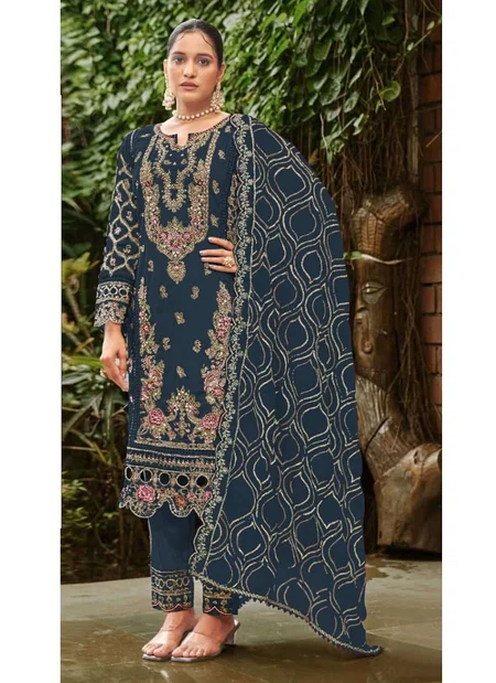 Mah E Rooh 5183 A To D Heavy Faux Georgette Sequence Embroidery Work Salwar Kameez Wholesale Online